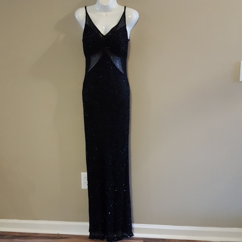 Ball Gown, Silk, Beaded peek-a-boo waist